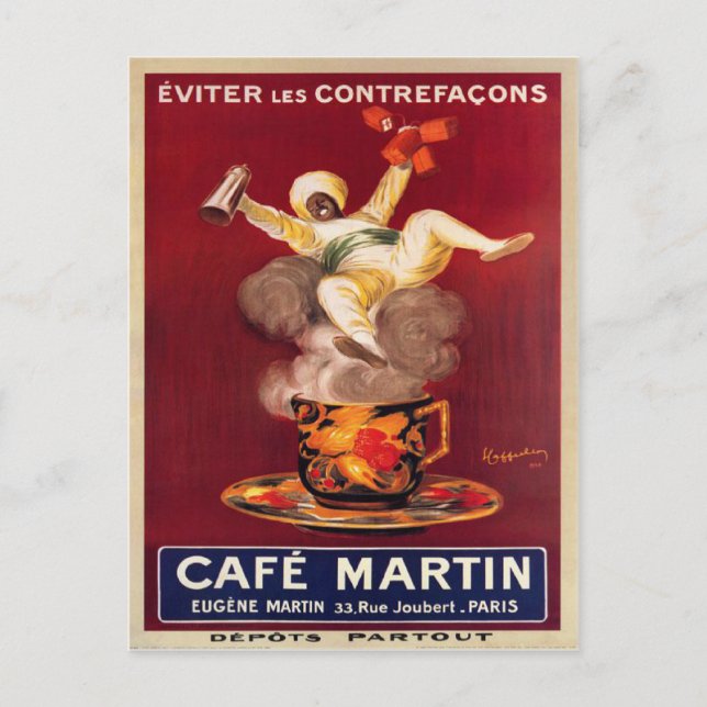 Postcard Con Poster De Anuncios Vintage (Anverso)