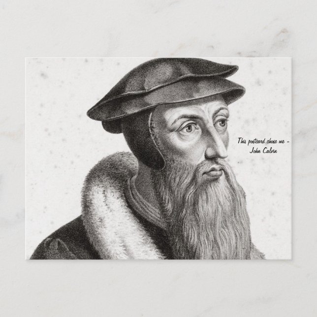 Postcard - John Calvin "Esta postal me eligió" (Anverso)