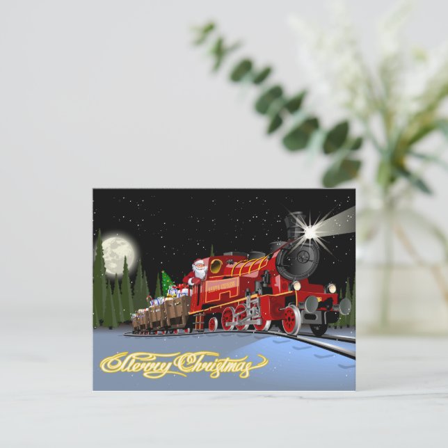 Postcard personalizado Snta Express (Anverso de pie)