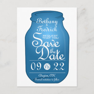 Postcard Tarjeta de Ahorro Mason 2013 Azul Save Th