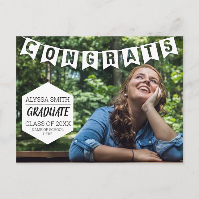 Postcarta de foto Fiesta de Invitación de graduaci (Anverso)