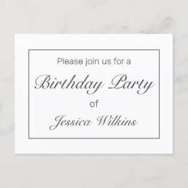 Postcarta de invitación a fiesta de cumpleaños mín