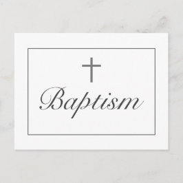 Postcarta de invitación a la Invitación bautista m