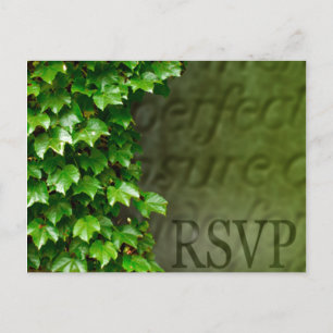 Postcarta de invitación a matrimonio y evento RSVP