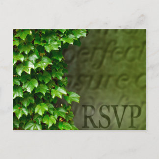 Postcarta de invitación a matrimonio y evento RSVP