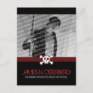 Postcarta de invitación a partido Rockin