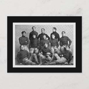 Postcarta de invitación al partido de fútbol