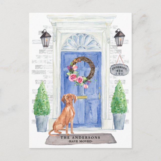 Postcarta de Invitación móvil de Vizsla húngara (Anverso)