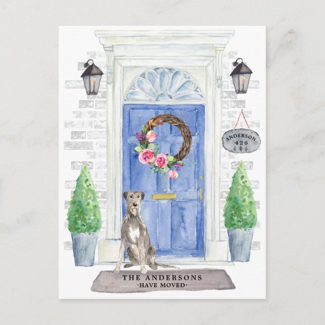 Postcarta de Invitación móvil de Wolf Hound (Anverso)