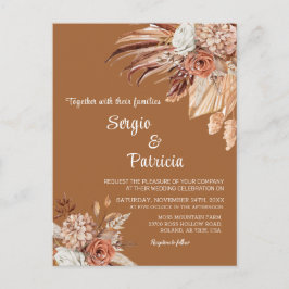 Postcarta de plantilla de invitación a boda de oto
