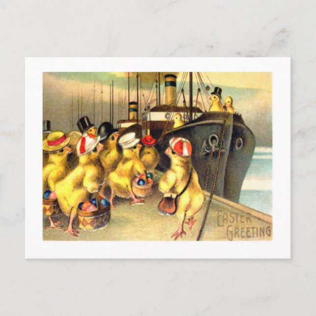 Postcarta de reproducción de tarjetas Vintage East (Anverso)