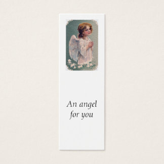 Postcarta de rezar ángel victoriano