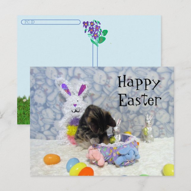 Postcross - Bandit's Easter Basket - postal (Anverso / Reverso)