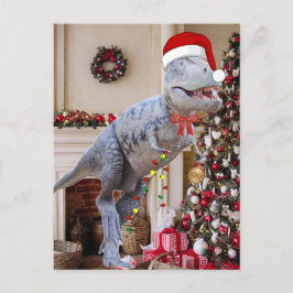 Postcross - postal de Navidades de dinosaurios