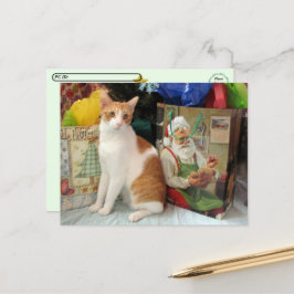Postcrossing - Kagan el Gato - Navidad 
