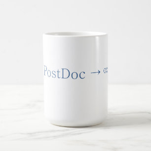 PostDoc se acerca al infinito - taza de café