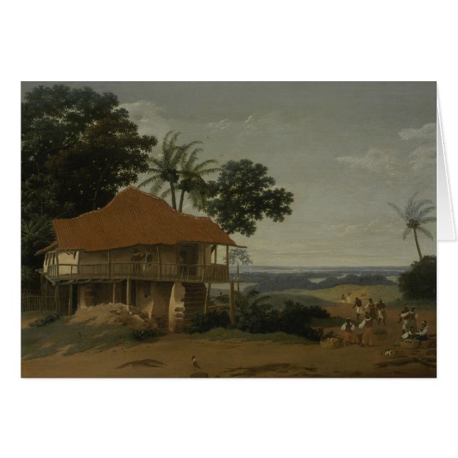 Poste de Francisco: Paisaje brasileño (espacio en (Anverso (Horizontal))
