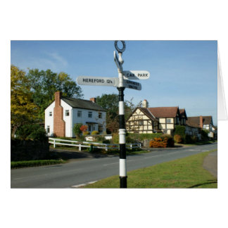 Poste de Rótulo del pueblo de Weobley