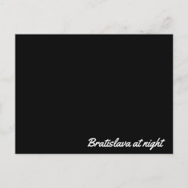 Poste la tarjeta Bratislava por la noche