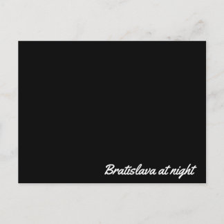 Poste la tarjeta Bratislava por la noche