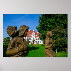 Póster Б de Belarús е л а р у с de la Escuela de Kamyenet