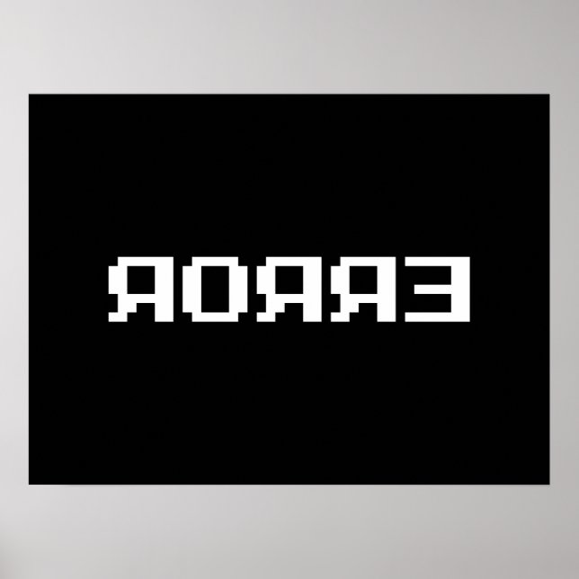 PÓSTER Я OЯ Я Ǝ | ERROR (Frente)