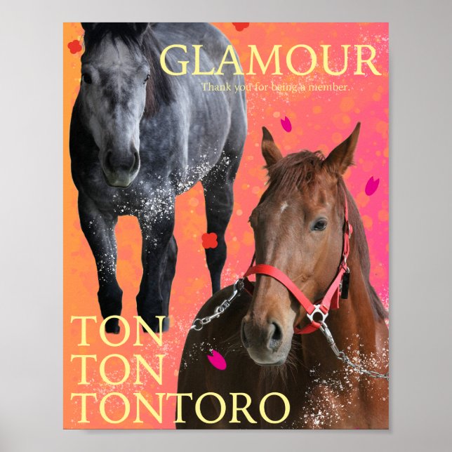 PÓSTER ケイメイ牧場　２頭オリジナル (Frente)