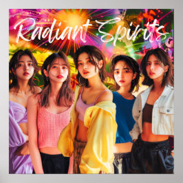 Póster デジタルヒューマンアイドル「Radiant Dreams」 配信記念ポスター