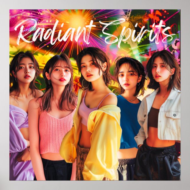 Póster デジタルヒューマンアイドル「Radiant Dreams」　配信記念ポスター (Frente)