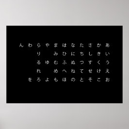 PÓSTER 五十音（ひらがな）