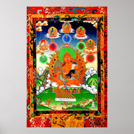 Póster 五 佛 與 黃 神LINEAGE 5 BUDDHA Poster AMARILLO JAMBHALA