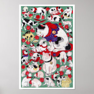 Póster 作 者 不 詳 gatos, autor desconocido