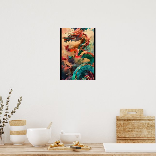 Póster 【大】龍彩の舞／Dance of Dragon Colors (Cocina)