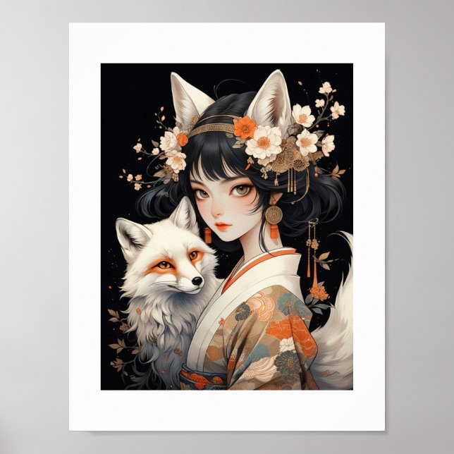 Póster 妖狐［japanese fox monsters］001 (Frente)