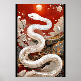 Póster 月夜の守護蛇/Moonlit Guardian Snake