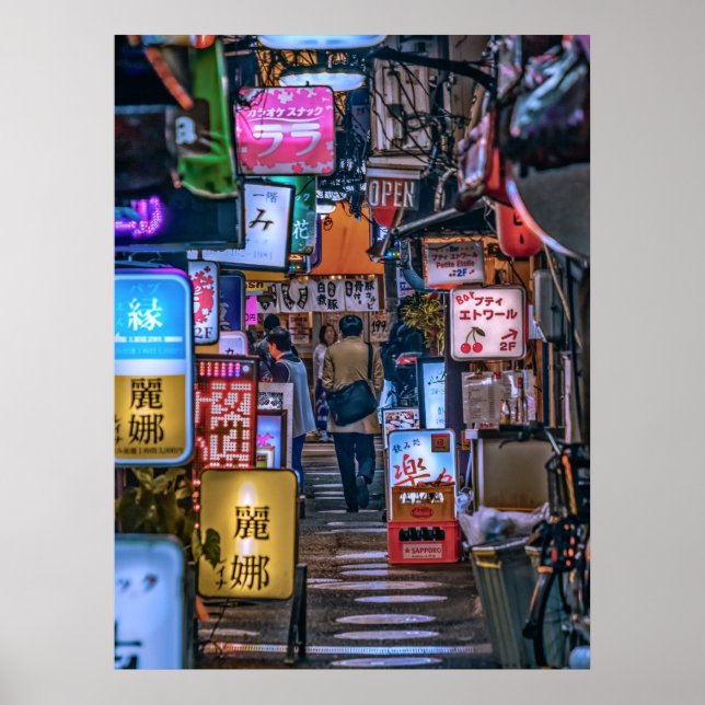 PÓSTER 東京の居酒屋街2Lサイズ  (Frente)