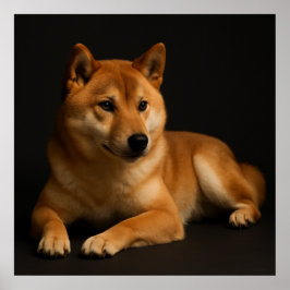 Póster 柴犬ポートレート Shiba Inu Art