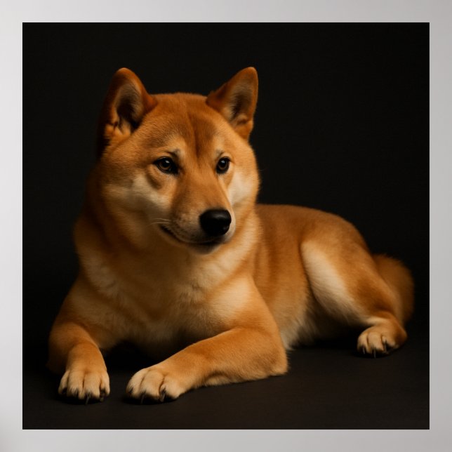 Póster 柴犬ポートレート Shiba Inu Art (Frente)