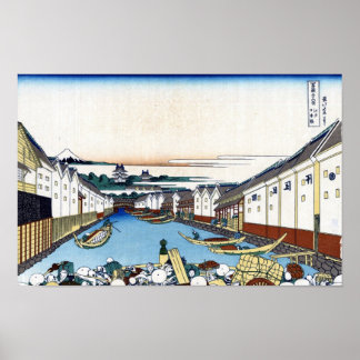 PÓSTER 江戸日本橋, 北斎
