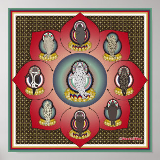 Póster 海豹曼荼羅（seal  mandala）