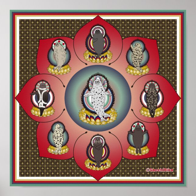 Póster 海豹曼荼羅（seal  mandala） (Frente)
