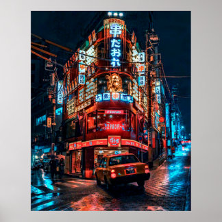 PÓSTER 渋谷の居酒屋とタクシー2Lサイズ