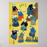 猫 の 曲 芸 師, 国 Acrobat de los gatos, Kuniyoshi, Ukiy