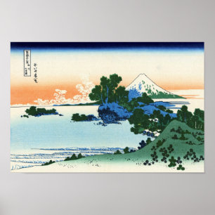 PÓSTER 相州七里浜,北斎