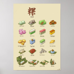 Póster 粿 I (A3) de Kueh el  