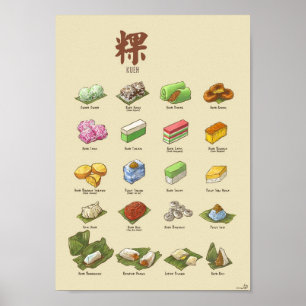 Póster 粿 I (A4) de Kueh el  