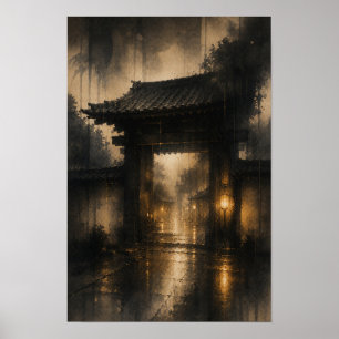 Póster 羅生門・雨の門 — KŌAN (Retrato)