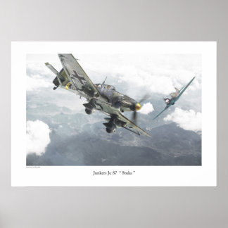 Póster 航空芸術ポスター「Junkers Ju 87 Stuka」