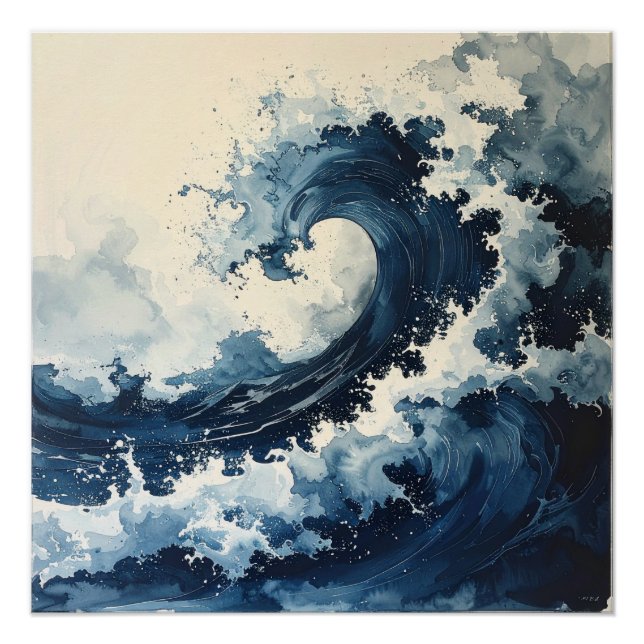 Póster 蒼の波 – The Indigo Wave (Anverso)