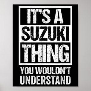 Póster 鈴 木 苗 Es Una Cosa Suzuki Que No Se Entendería Fam